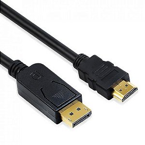 Cabo Adaptador Displayport Para Hdmi 4k 144hz 1,8m Metros