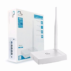 Roteador Wireless 150Mbps 1 Antena Fixa 4 Portas Lan Multilaser RE05