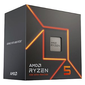 Processador AMD Ryzen 5 7600 AM5 3.8Ghz (5.1Ghz Max Turbo) - 100-100001015BOX