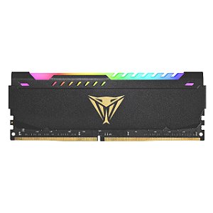 MEMÓRIA PATRIOT VIPER STEEL RGB 16GB (1X16GB) DDR4 3200MHZ PRETA - PVSR416G320C8