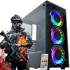 Computador Intervia Gamer Ryzen 5 5600 + 16GB DDR4 + NVME 480GB + RTX 3060 12GB DDR6