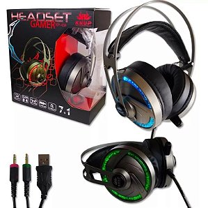 Headset Gaming Kp-434 Surround 7.1 Effects Knup