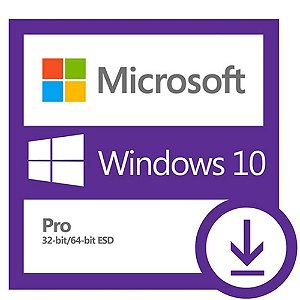 Licença Microsoft Windows 10 Pro 32/64 Bits ESD OEM– Mídia Digital