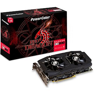 Placa de Vídeo PowerColor Radeon RX 580 Red Dragon 8GB AXRX 580 8GBD5-3DHDV2/OC