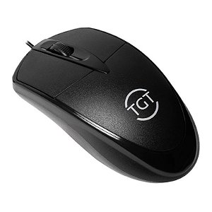 Mouse Office TGT OM50, 1200DPI, 3 Botoes, Preto, TGT-OM50-BL01