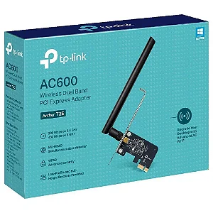 Adaptador PCI Express TP-Link Archer T2E Wireless AC600 Dual Band 2,4/5Ghz C/ Low Profile