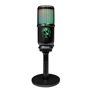 Microfone Horcrux V2, RGB, USB, Preto