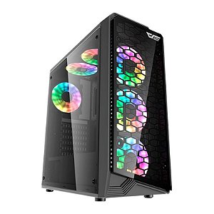 Gabinete Gamer Square RGB 6 Fans