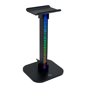 Suporte Para Headset SH10, RGB, Preto