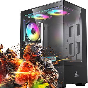 Computador Intervia AMD Ryzen 5 4500 + 16GB DDR4 + SSD 480GB + RX 580 8GB DDR5