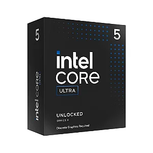 Processador Intel Core Ultra 5 245KF, 4.2GHz (5.2GHz Turbo), Cache 24MB, 14 Núcleos, 14 Threads, LGA 1851, Sem Vídeo Integrado - BX80768245KF