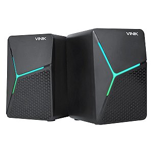 Caixa De Som Gamer Vinik Star 6w 2.0 Led Rainbow