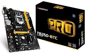 Placa Mãe Biostar Pro TB250-BTC DDR4 LGA1151 Chipset Intel B250