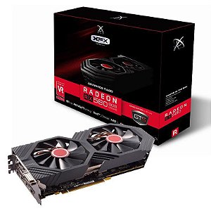 Placa de Vídeo XFX AMD Radeon RX 580 8GB DDR5 GTS XXX OC+ - RX-580P8DFD6