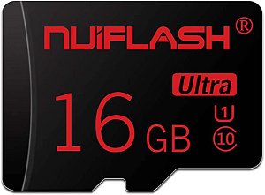 Cartão de Memória Nviflash 16GB High Speed Classe 10 SDHC + Adaptador SD