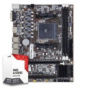 Kit Upgrade AMD FM2 A8 7500 3.00 Ghz Quad Core + Placa Mãe A88-MAFM2