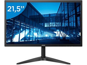 Monitor LCD 21.5" AOC Widescreen Full HD 22B1H Preto