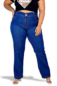 Calça Jeans Reta Plus Size  12064