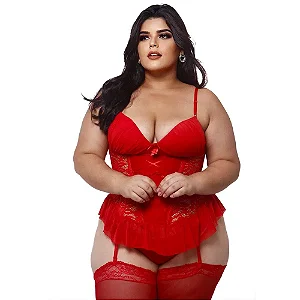 Espartilho Plus Size Com Bojo Drapeado E Fita De Cetim Trançada Macler