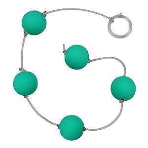Bolinha Tailandesa Média Com Dado Linha Diversão êxtase - Verde