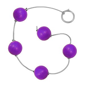 Bolinha Tailandesa Média Com Dado Linha Diversão êxtase - Roxo