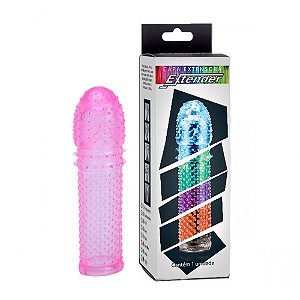 Capa Peniana Extender Colors 16cm K Gel | loja fetiches Sex Shop - Rosa