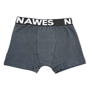 Cueca Boxer Em Cotton Juvenil Elástico Personalizado Nawes