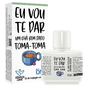 Eu Vou Te Dar Um Chá Bem Dado Toma-toma Kit Com Tatuagem Temporária E Gel Ice Beijável 15ml Segred Love