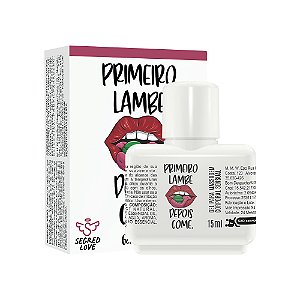Primeiro Lambe Depois Come Kit Com Gel Térmico Beijável E Tatuagem Temporária 15ml Segred Love