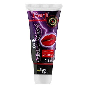 Gloss Eletro Vibro 15ml Garji - Morango
