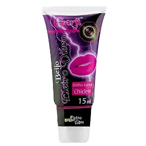 Gloss Eletro Vibro 15ml Garji - Chiclete