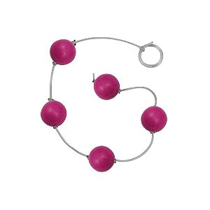 Bolinha Tailandesa P Em Acrílico Com Corda Em Silicone êxtase - Pink
