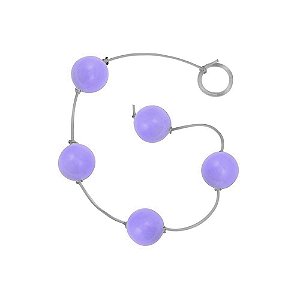 Bolinha Tailandesa P Em Acrílico Com Corda Em Silicone êxtase - Lilas