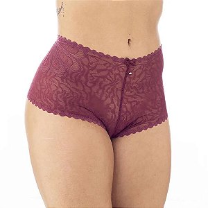 Calcinha Calesson Shortinho Em Renda Com Lacinho Patitex
