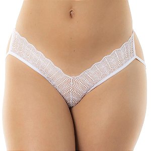 Tanga Fio Dental Bum Bum Lação Pimenta Sexy - Branco
