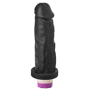 Pênis Vibrador 20 X 4,6 Cm Soulsex - Preto