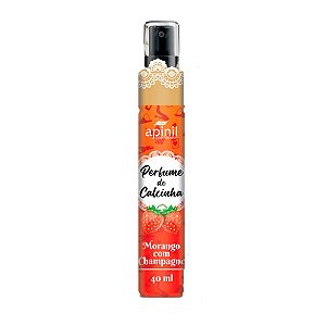 Perfume De Calcinha Aromático 40ml Apinil Cosméticos - Morango Com Champanhe