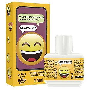 Emoji Do Prazer Só Se For Agora óleo Coméstivel Deslizante 15ml Segred Love