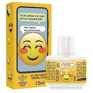 Emoji Do Prazer Indo Realizar Seu Pensamento Gel Retardante Masculino 15ml Segred Love