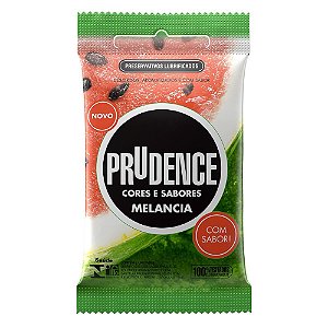 Preservativos Cores E Sabores Melancia 3 Unidades Prudence