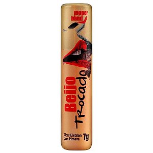 Beijo Trocado Bala Líquida Gloss Eletrizante Com Pimenta Roll-on 7g Pepper Blend