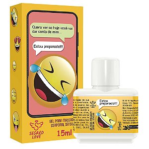 Emoji Do Prazer Estou Preparado Gel Potencializador Masculino 15ml Segred Love