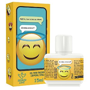 Emoji Do Prazer Já Estou Ansiosa Gel Beijável Hot Para Sexo Oral 15ml Segred Love