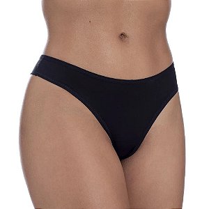 Calcinha Em Microfibra Fio Duplo Liso Com Laço Rexton