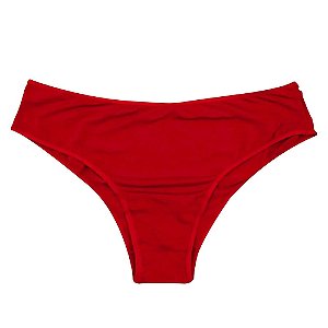Calcinha Microfibra Lisa Modelo Tanga Com Lateral Fina Rexton - Vermelho