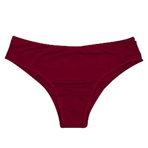 Calcinha Microfibra Lisa Modelo Tanga Com Lateral Fina Rexton - Vinho