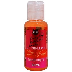 Gel Beijável Para Massagem Estimulante 25ml Banho De Gata - Tutti Frutti