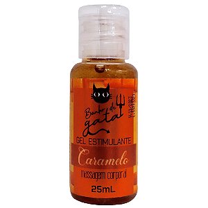 Gel Beijável Para Massagem Estimulante 25ml Banho De Gata - Caramelo