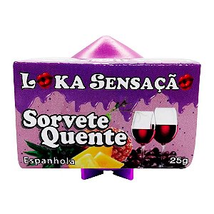 Vela Sorvete Quente 25g Loka Sensação - Espanhola