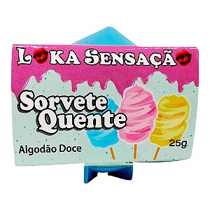 Vela Sorvete Quente 25g Loka Sensação - Algodão Doce